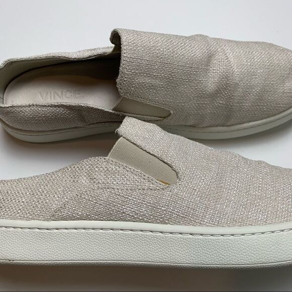 Vince Verrell off white woven slip on sneaker size 7 - Picture 7 of 12
